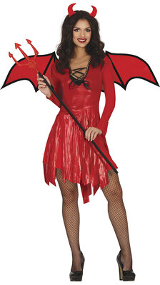Dámské šaty čertice s křídly