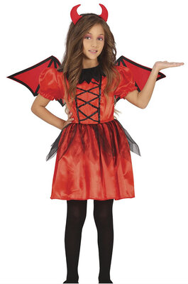Dívčí kostým čertice s křídly