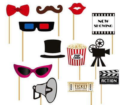 Fotorekvizity na filmový ples, 12 ks