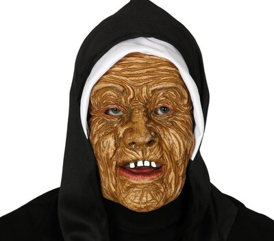 Hororová maska jeptiška s čepcem