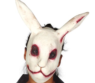 Latexová maska děsivého králíka