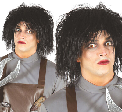 Pánská černá paruka střihoruký Edward