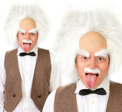 Pánská paruka Albert Einstein