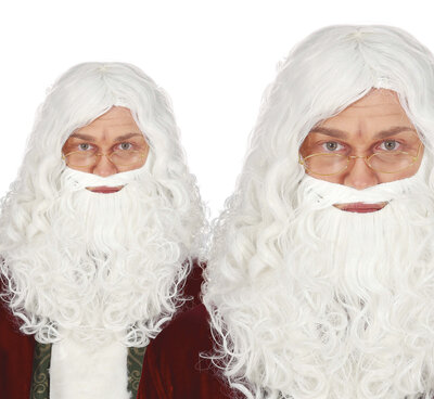 Pánská paruka s vousy Santa Claus/Mikuláš