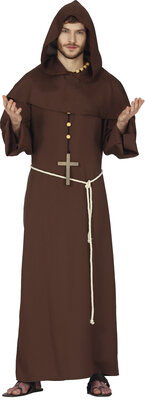 Pánský kostým hnědý mnich