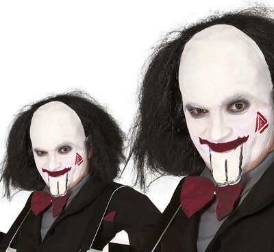 Paruka Jigsaw (pleš s černými vlasy)