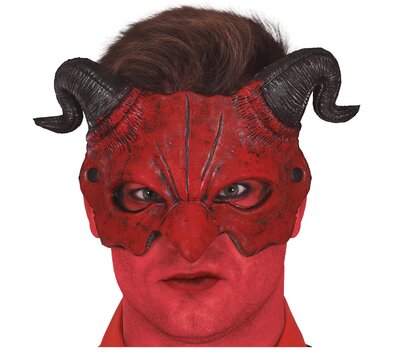 Poloviční maska čert/ďábel