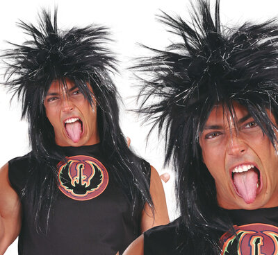 Punková paruka, černá