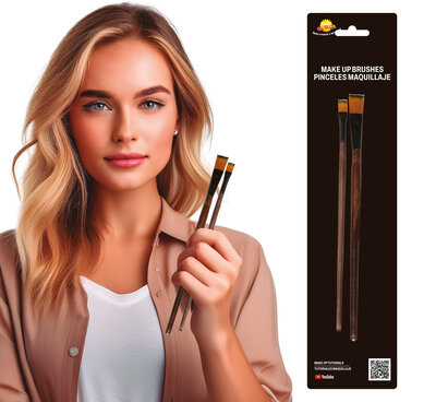 Sada 2 make-upových štětců na obličej