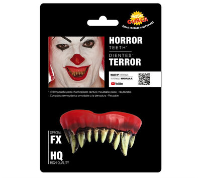 Zuby monstrum s termoplastickou hmotou