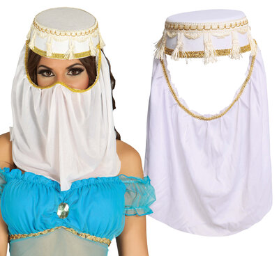 Čepice arabská princezna se závojem