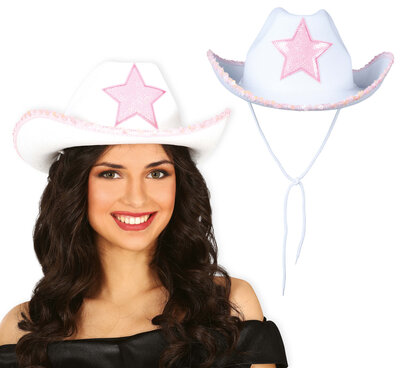 Dámský kovbojský klobouk s hvězdou