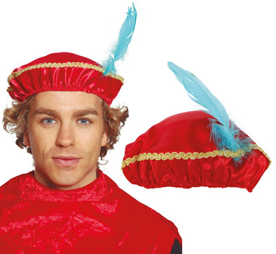 Renesanční čepice s peřím