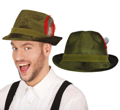 Zelený klobouk myslivec