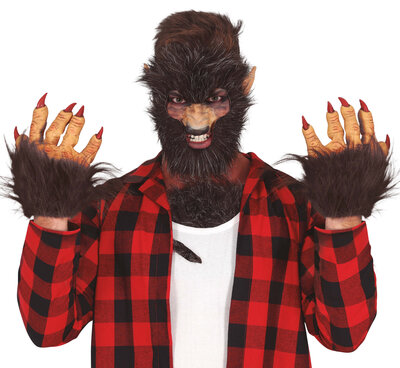 Latexové rukavice vlkodlak