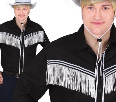 Pánská kovbojská vesta s třásněmi