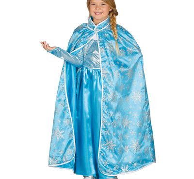 Dívčí modrý plášť ledová královna
