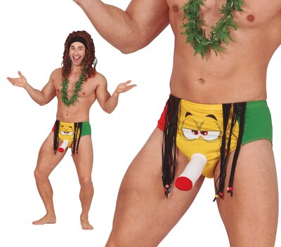 Pánské vtipné rasta slipy