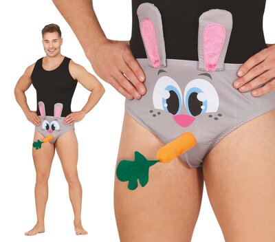 Pánské vtipné slipy, zajíček s mrkví