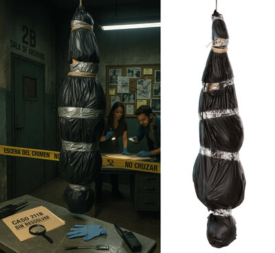 Nafukovací sada mrtvola v pytli, 178 cm