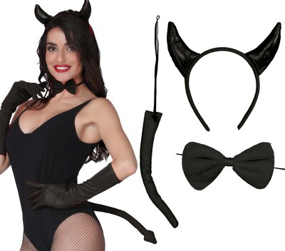 Sada čertice, černá