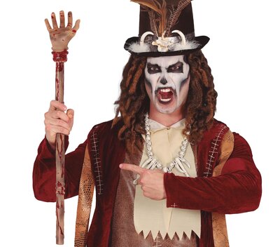 Skládací voodoo hůl s rukou, 70 cm