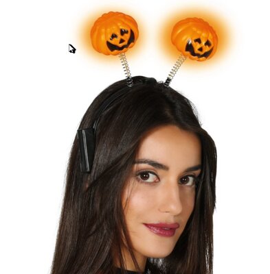 Svítící čelenka s dýněmi