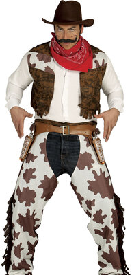 Pánský kostým kovboj (vesta, kalhoty)