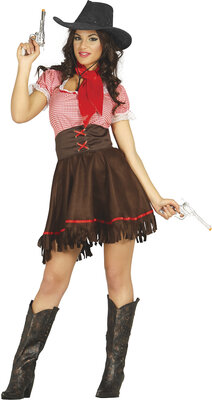 Dámské šaty kovbojka