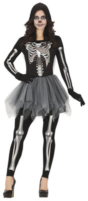 Dámský halloweenský kostým kostlivka