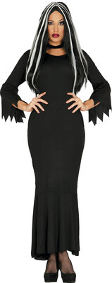 Dámský kostým čarodějnice/Morticia Addams