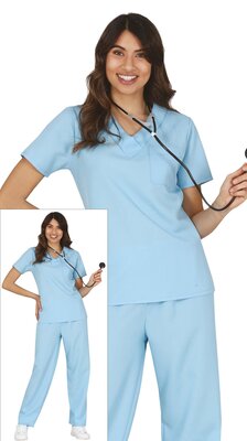 Dámský kostým zdravotní sestra, modrý