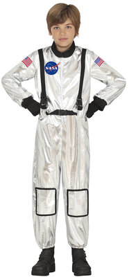 Dětský kostým kosmonaut, stříbrný
