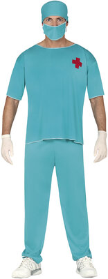 Pánský kostým chirurg, modrý