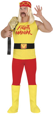 Pánský kostým wrestler Hulk Hogan