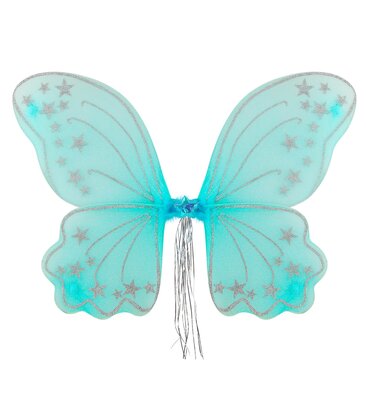 Azurová dětská křídla (motýl, víla) 50 x 45 cm