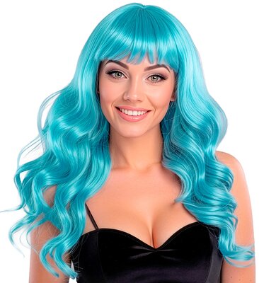 Dámská paruka Bella, azurová