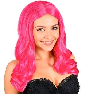 Dámská paruka Roxy, neonová růžová