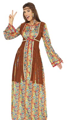 Dámské dlouhé hippies šaty, 60. léta