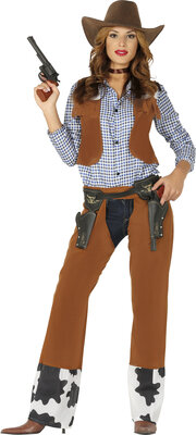 Dámský kostým kovbojky s vestou
