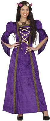 Dámský kostým středověká dáma, fialový