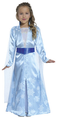 Dívčí kostým ledová královna, modrý