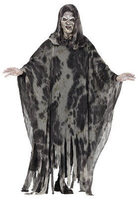 Pánský kostým šedý tajemný duch