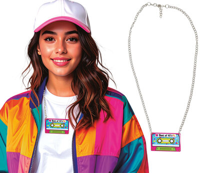 Retro náhrdelník s kazetou