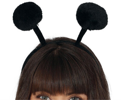 Čelenka s tykadly, černá