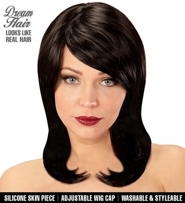 Dámská paruka Megan, černá