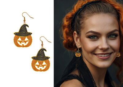 Dámské náušnice dýně, 2 cm