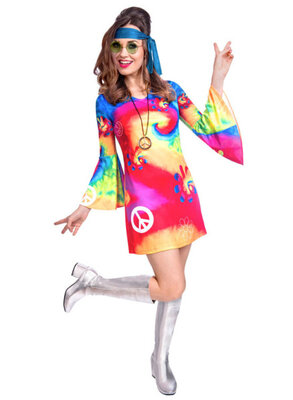 Dámské šaty hippies, 60. léta