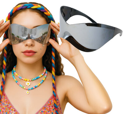 Futuristické brýle, zrcadlové