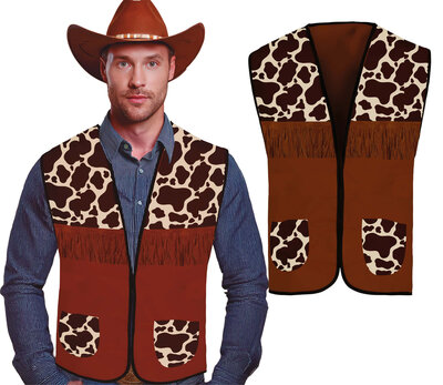 Kovbojská vesta pro dospělé